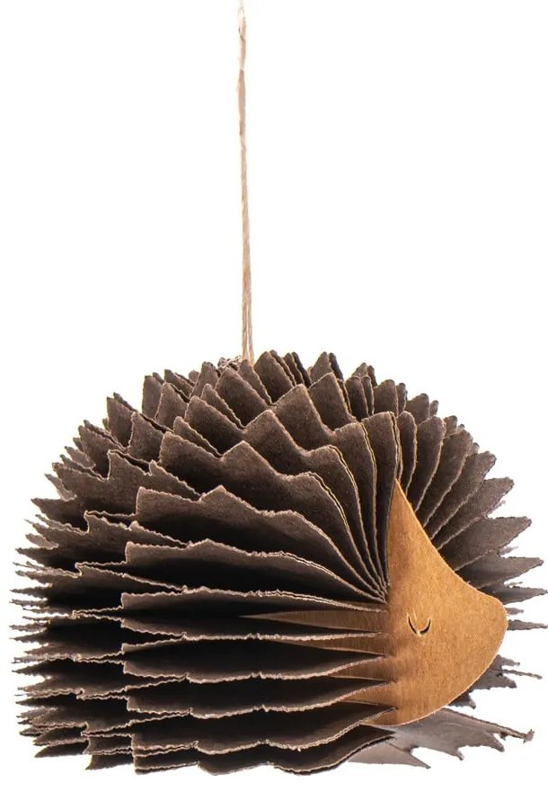 Ornament de Crăciun lucrat manual din hârtie 10 cm Honeycomb Hedgehog – Sass &amp; Belle
