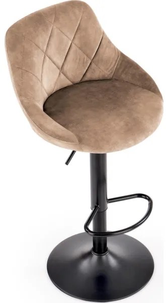 Scaun de bar 106x47 cm negru/maro