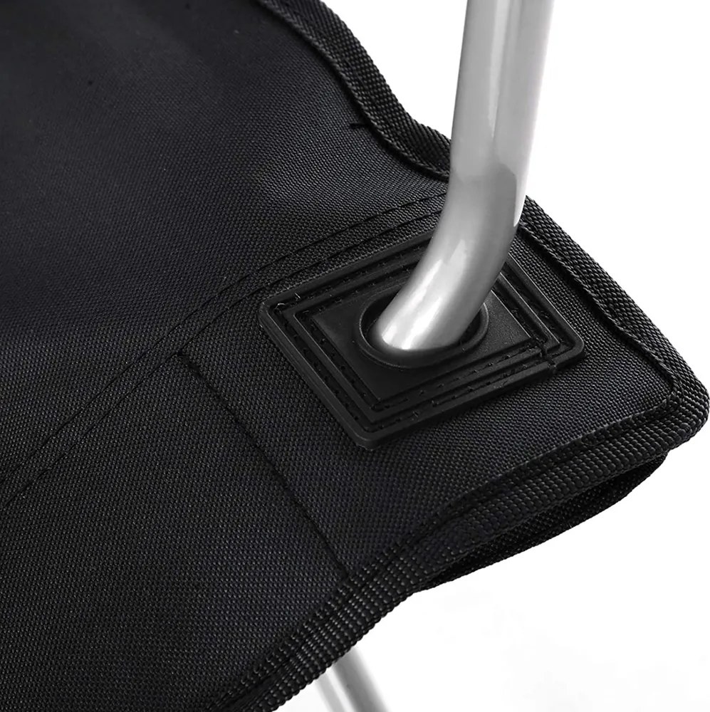 Scaune de camping ROVER, set 2 buc., negru SongmicsHome