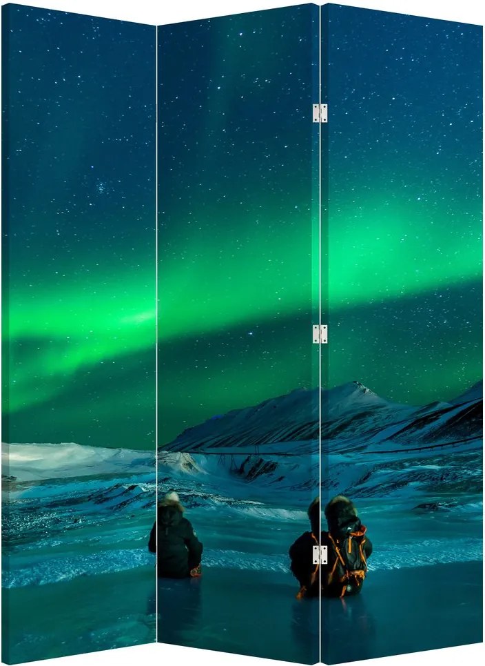 Paravan - Oameni la Aurora borealis (126x170 cm)