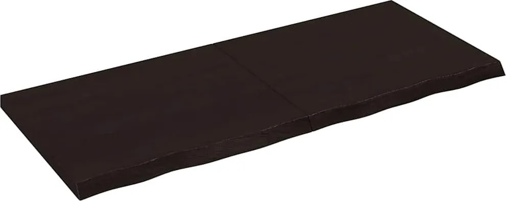 vidaXL Raft de perete maro închis lemn masiv stejar tratat