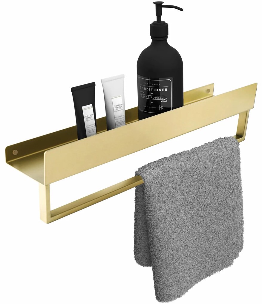 Raft pentru baie auriu periat SF01 45cm