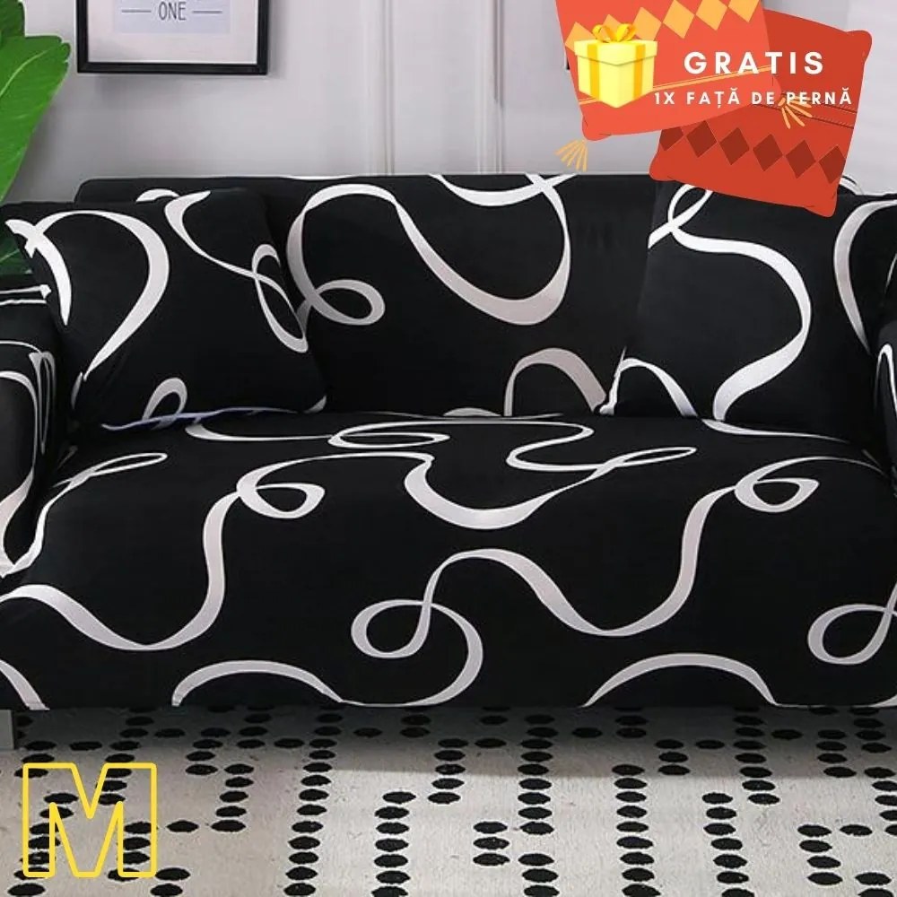 Huse elastice moderne pentru canapele si fotolii, S/M/L/M+L, HES-28