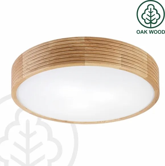 Brilagi - Lampă de tavan LED CARVALHO MODERN 3xE27/60W/230V, diam. 47,5 cm, stejar