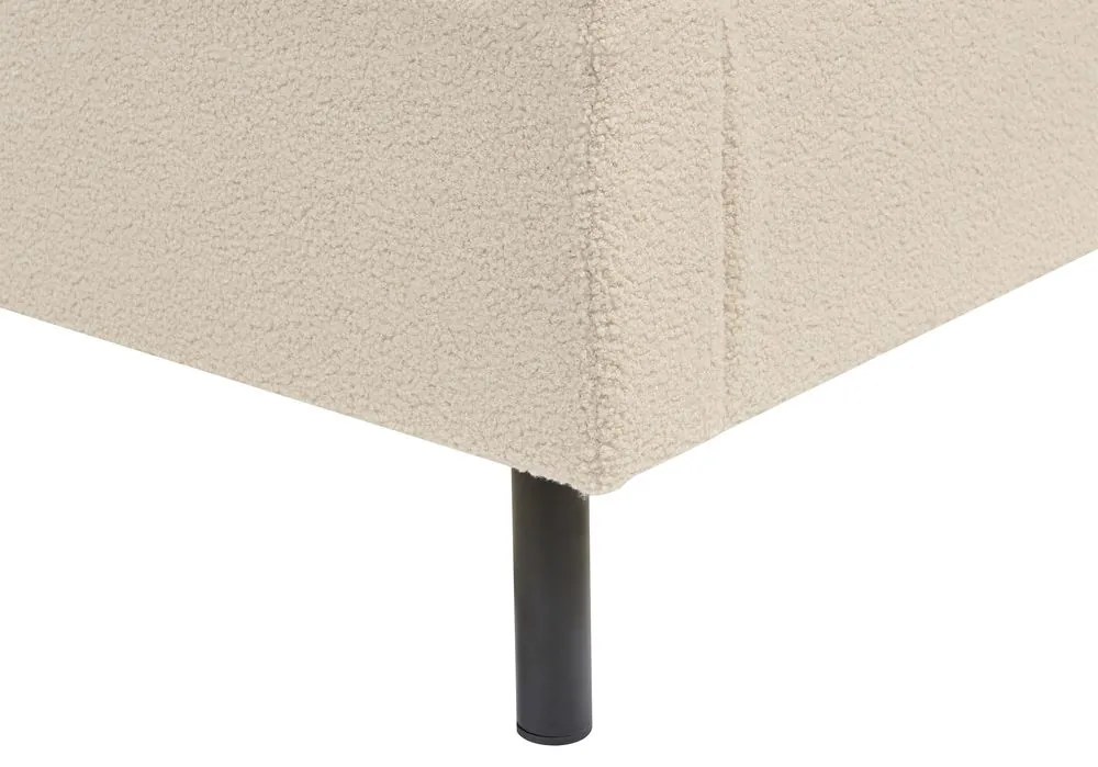 Pat matrimonial 140 cm Vue (boucle bej) (cu somieră). 1076452