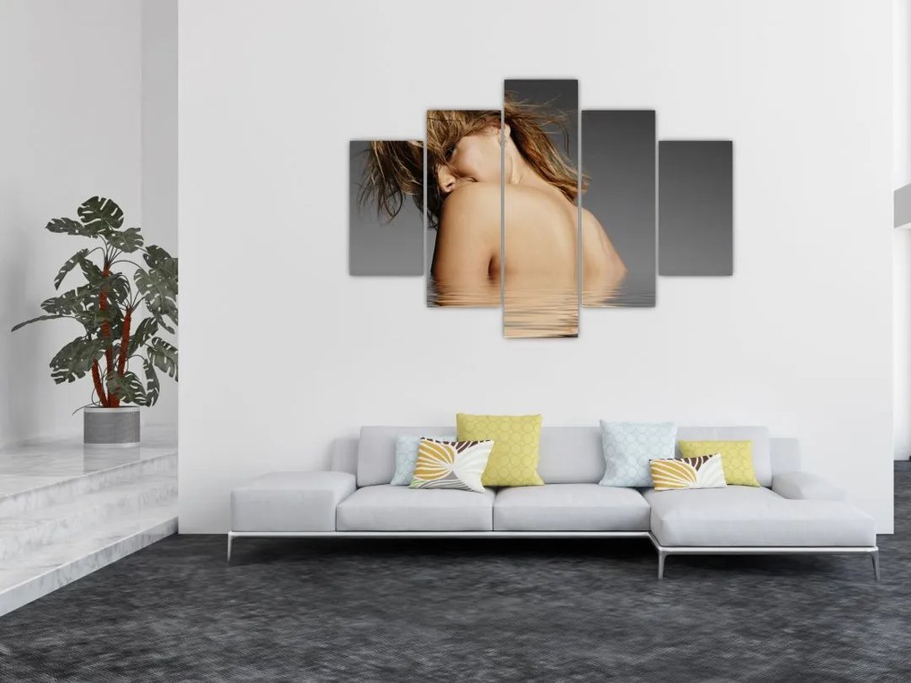 Tablou - Imaginea unei femei care face baie (150x105 cm)