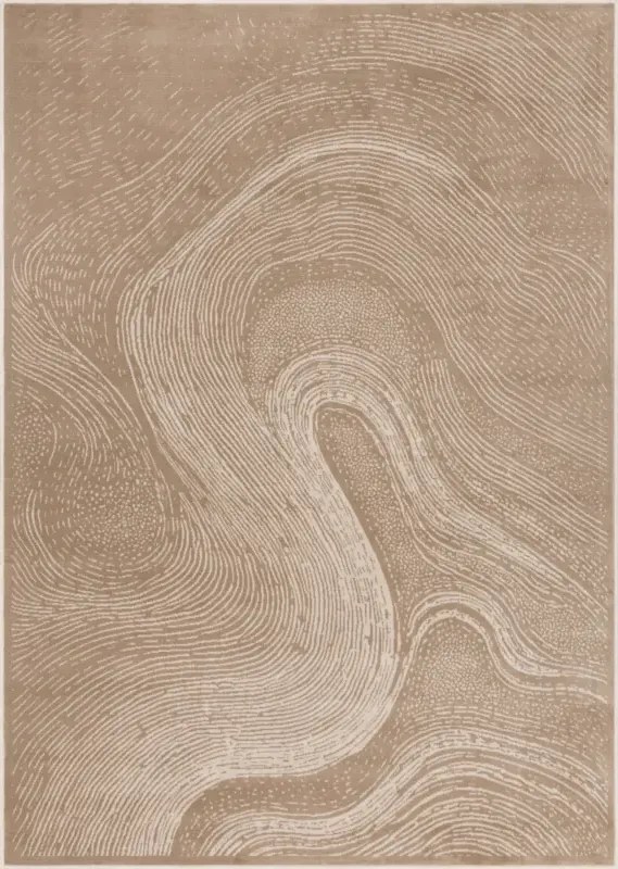 Covor Abstract Branco Dark Beige Selectează mărime: 133 X 190