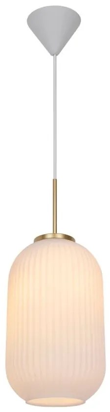 Pendul design scandinav Milford 20 alb opal
