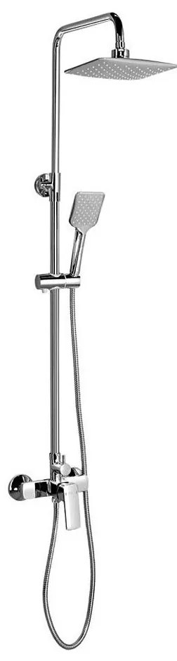 Aqualine - Set duș Factor cu baterie, crom lucios