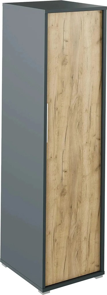 Dulap RIOMA NEW TYP 20, gri grafit/stejar artisan, DTD laminat, cu o u