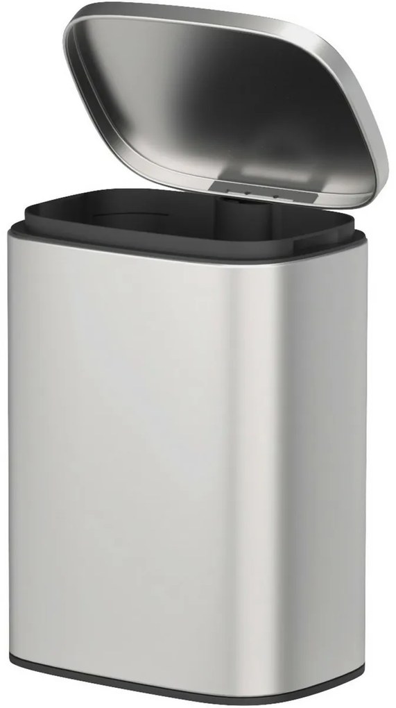Wenko Coș de gunoi de perete Sare 5 l, inox