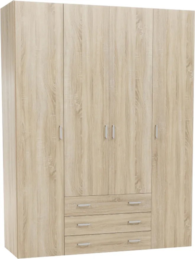 Dulap, 4 uşi, stejar sonoma, GWEN 70429