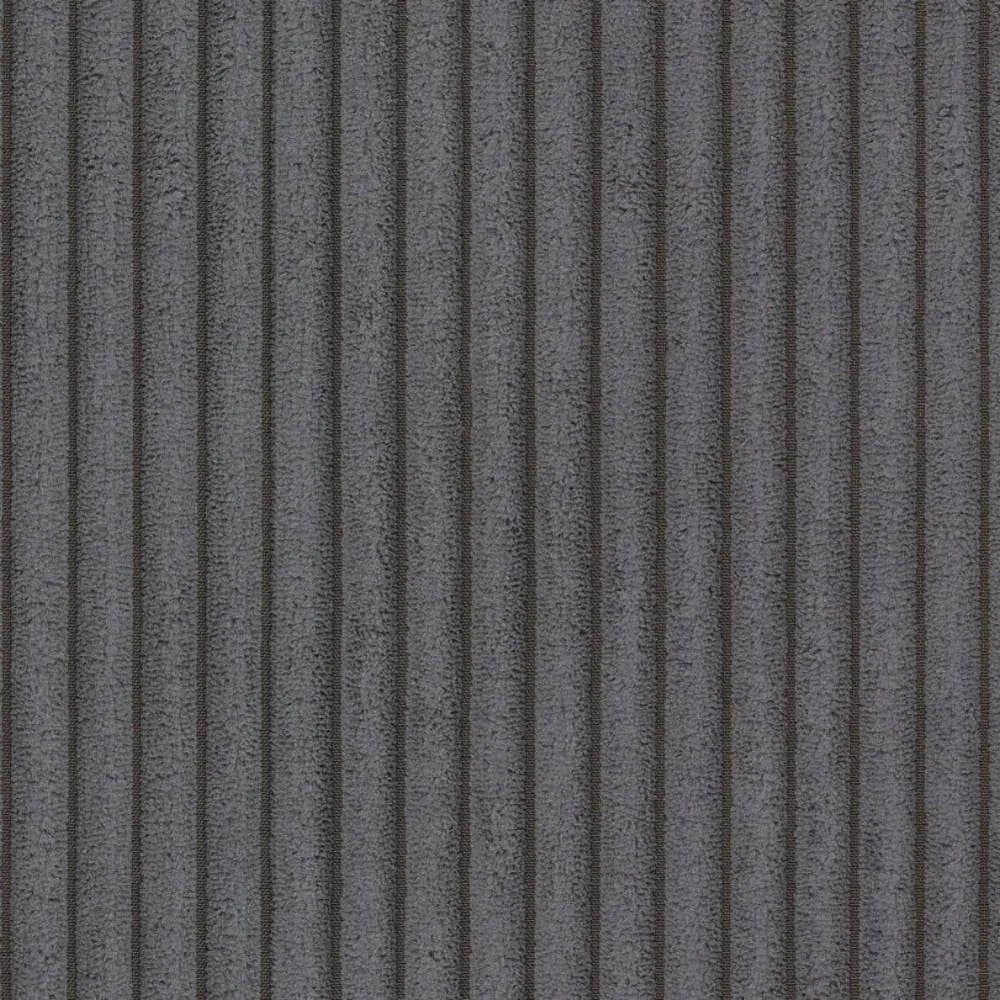 Canapea gri închis cu tapițerie din catifea reiată 310 cm Vanessa – Ropez