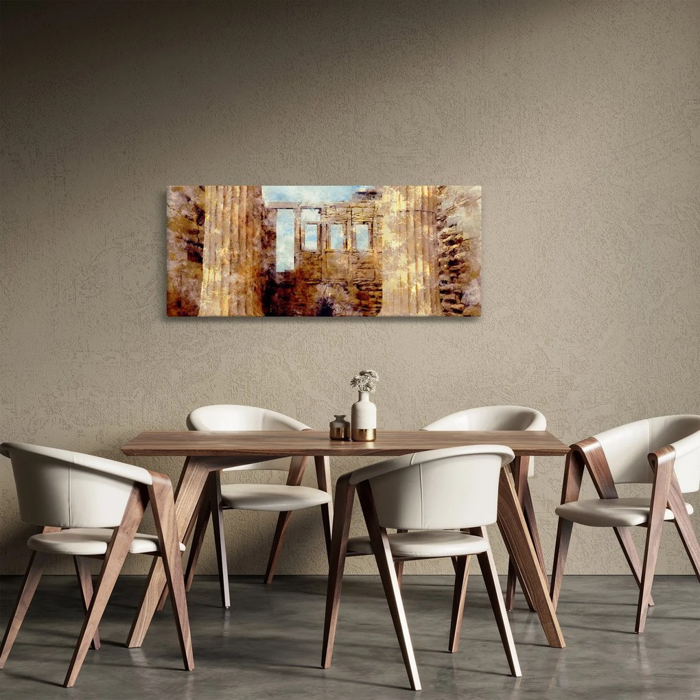 Tablou - Erechtheion, Atena, Grecia (120x50 cm)