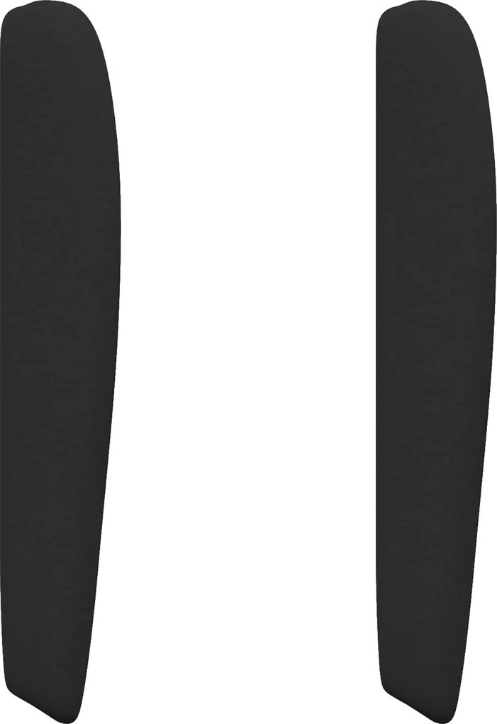 vidaXL Ureche pentru Tăblie Negru 80 x 23 x 6 cm Spumă și Țesătură