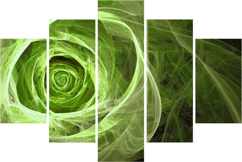 Tablou - Abstract Rose Green (150x105 cm)