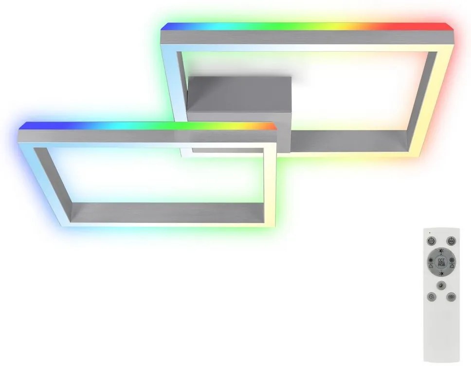 Lustră LED RGBW dimabilă aplicată FRAME 2xLED/17W/230V 2700-6500K Brilo + telecomandă