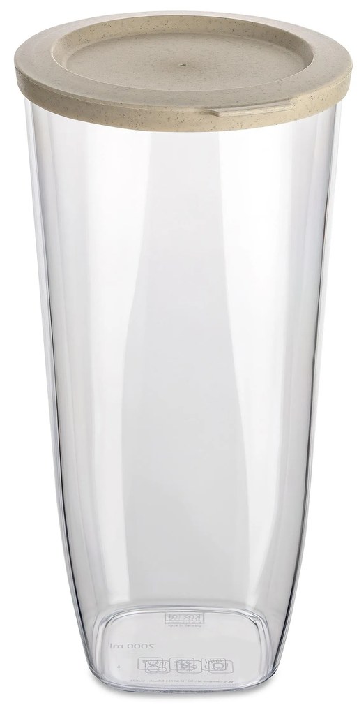 Recipient din plastic CONNECT pentru alimente vrac, ermetic, 2000 ml, KOZIOL