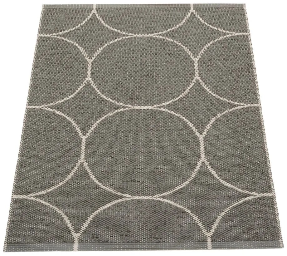 Covor pentru exterior și interior gri închis 70x100 cm Boo Charcoal Linen – Pappelina