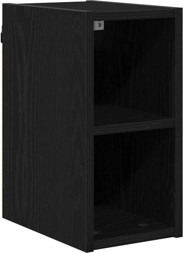 vidaXL Dulap suspendat Stejar Negru 20 x 29,5 x 40 cm Lemn compozit
