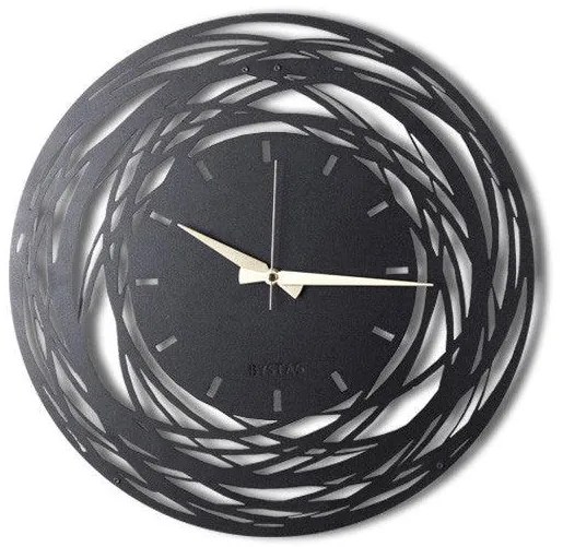 Ceas de perete Timeless Zone, Negru, 70 x 70 cm