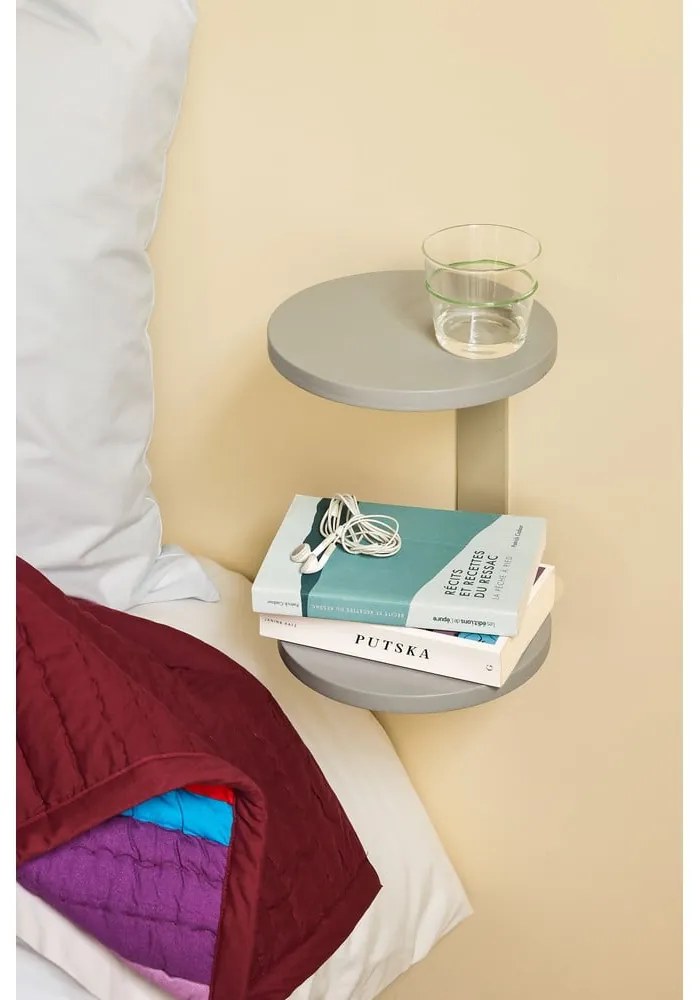 Noptieră gri suspendată Oto – Hübsch