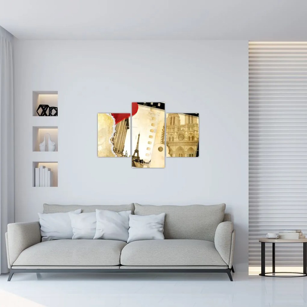 Tablou - Amintiri din Paris (90x60 cm)