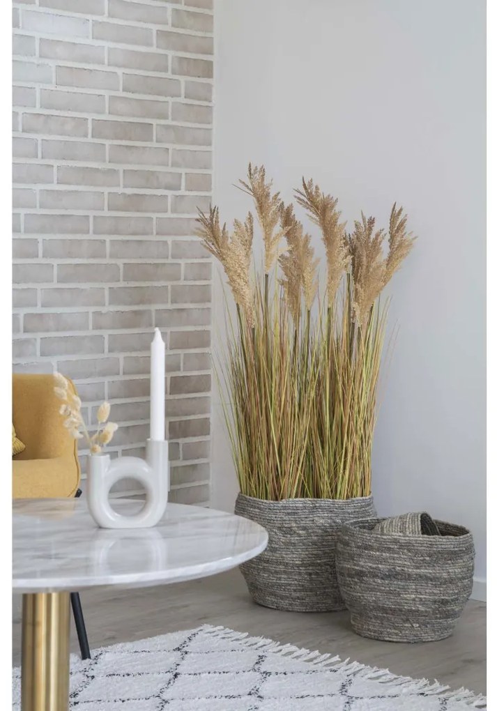 Coșuri Tivoli, frunze de porumb, gri, 3 buc