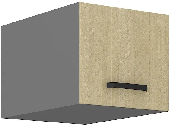 Dulap superior de bucătărie Scarmi 40 NAGU 36 1F (Antracit + Herringbone scandi). 1049749