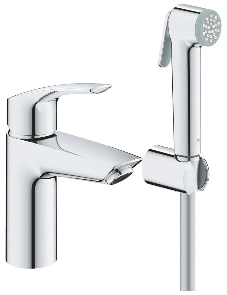 Set baterie lavoar cu dus igienic Eurosmart Hygienica New Grohe