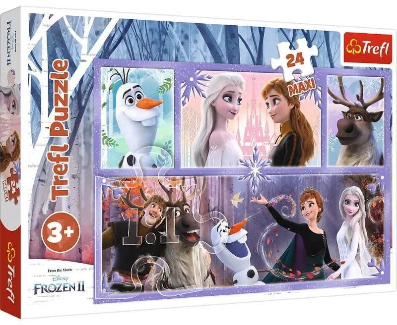 PUZZLE TREFL 24 MAXI FROZEN2 O LUME MAGICA