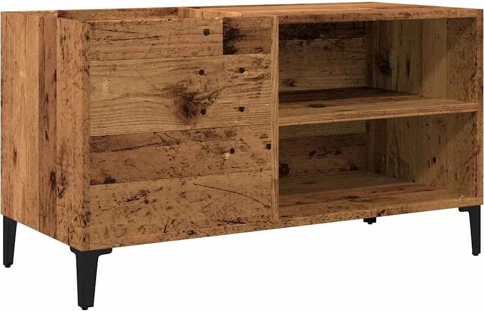 vidaXL Dulap pentru discuri, lemn vechi, 84,5x38x48 cm, lemn prelucrat