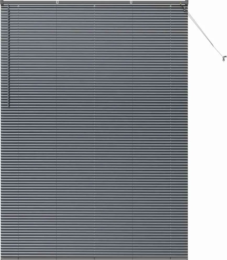 vidaXL Jaluzele venetiene Manual Gri închis 220 x 155 cm Aluminiu