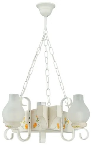 Brilagi - Lustră cu lanț QUEEN 3xE14/40W/230V fag/crem