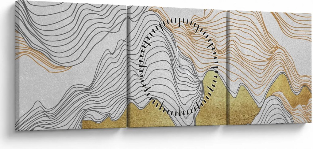 Tablou - Decor III. (cu ceas) (90x30 cm)
