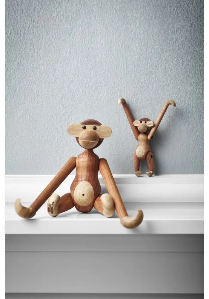 Statuetă din lemn masiv Kay Bojesen Denmark Monkey Teak