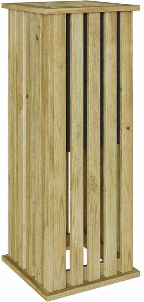 vidaXL Cutii de plantare Maro 33 x 33 x 85 cm Lemn de pin tratat