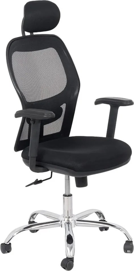 Scaun ergonomic OFF 989 negru, brațe reglabile și suport lombar