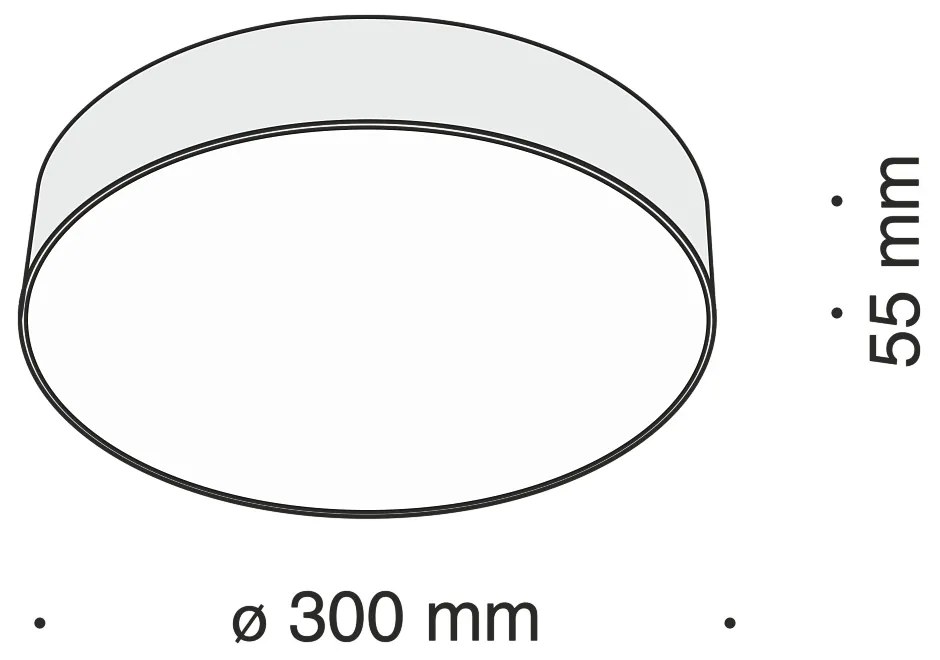 Plafoniera LED design tehnic ZON alb MYC032CL-L43W4K