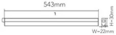 Corp led LedLine 7W, 543mm, Braytron, lumina rece