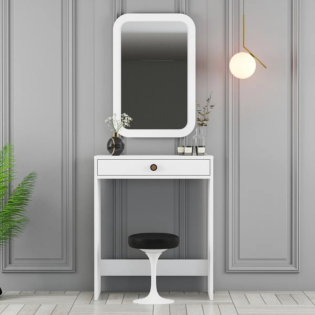 Măsuță cosmetică Lizbon Mirror White