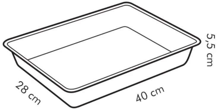 Tavă adâncă de copt Tescoma DELÍCIA 40 x 28 cm