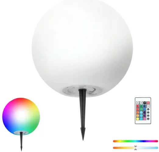 Lampă solară LED RGBW reglabilă LED/5W/3,7V 3000K IP54 Ø 40 cm
