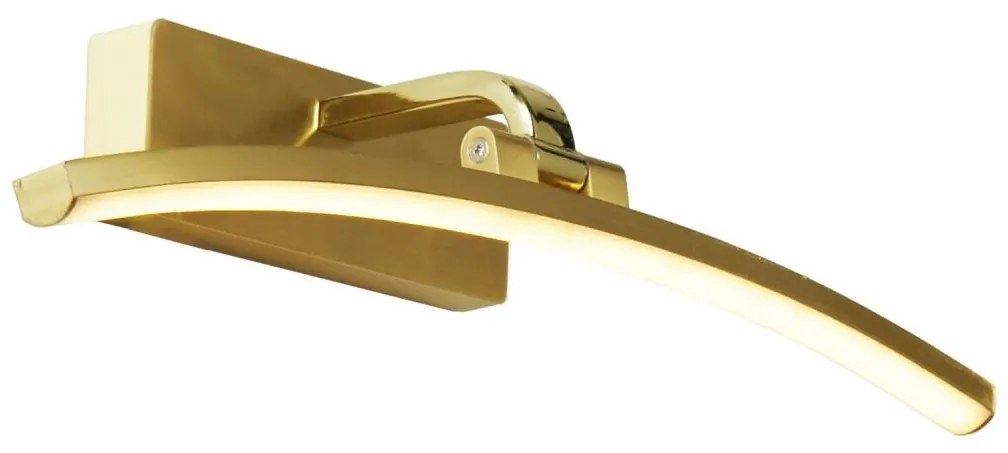 Aplică LED pentru tablouri Searchlight 79821-40SB SANTORINI LED/8W/230V alamă