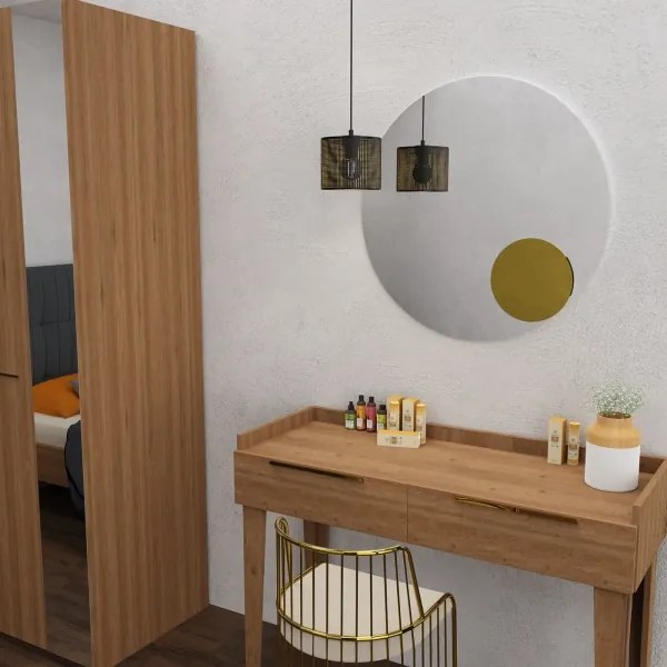 Lustră pe cablu LOFT SHADE 1xE27/60W/230V d. 18 cm neagră/aurie