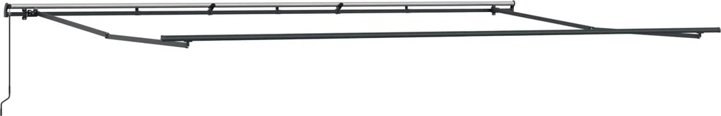 vidaXL Cortina Retractabilă Manual portocaliu și maro 600 × 350 cm