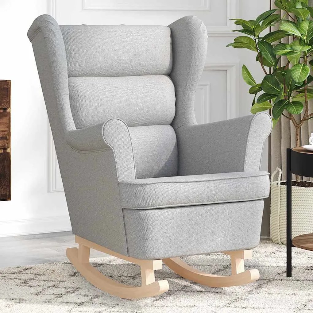 vidaXL Scaun balansoar, gri nor, 74x90x102 cm, material textil