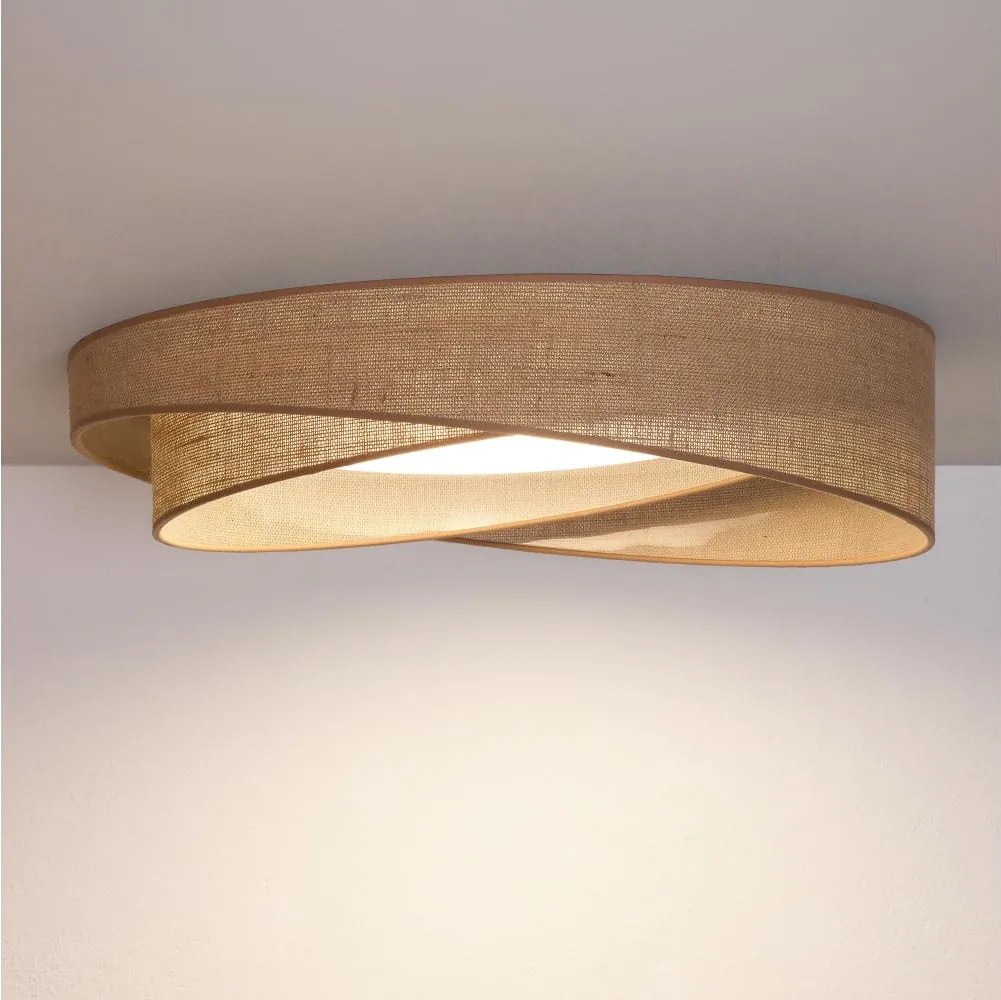 BRILAGI - Lampă LED dimabilă VELVET TWIST LED/36W/230V CCT Ø 65 cm WT bej + telecomandă