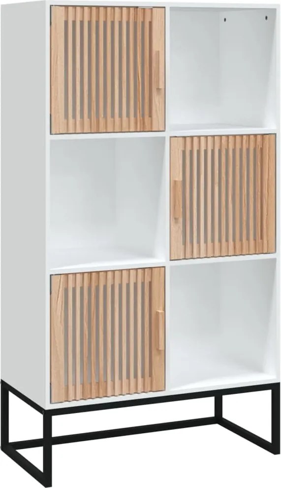 vidaXL Dulap înalt, alb, 70x35x125 cm, lemn prelucrat