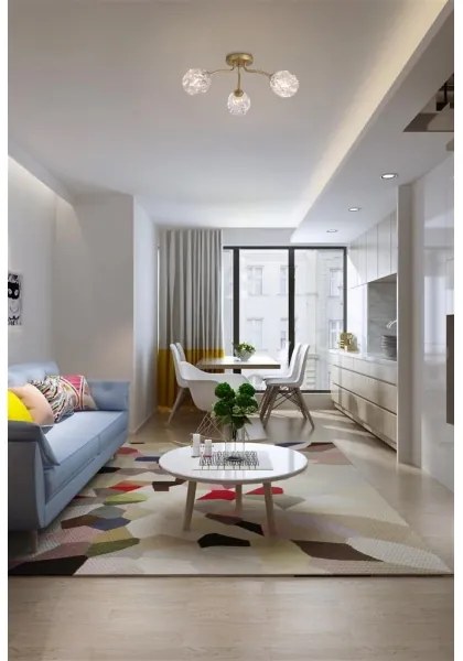 Searchlight 11523-3GO - Plafonieră aplicată ASTRAL 3xG9/33W/230V, aurie